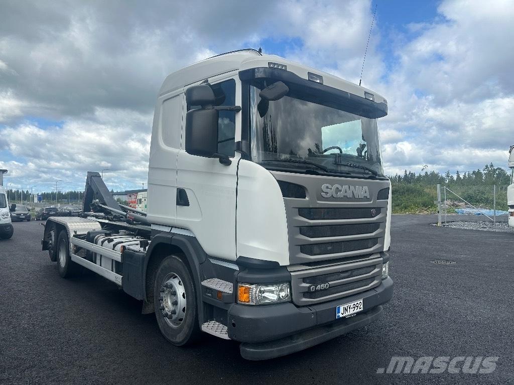 Scania G450 6x2*4 Rol kiper kamioni s kukama za dizanje