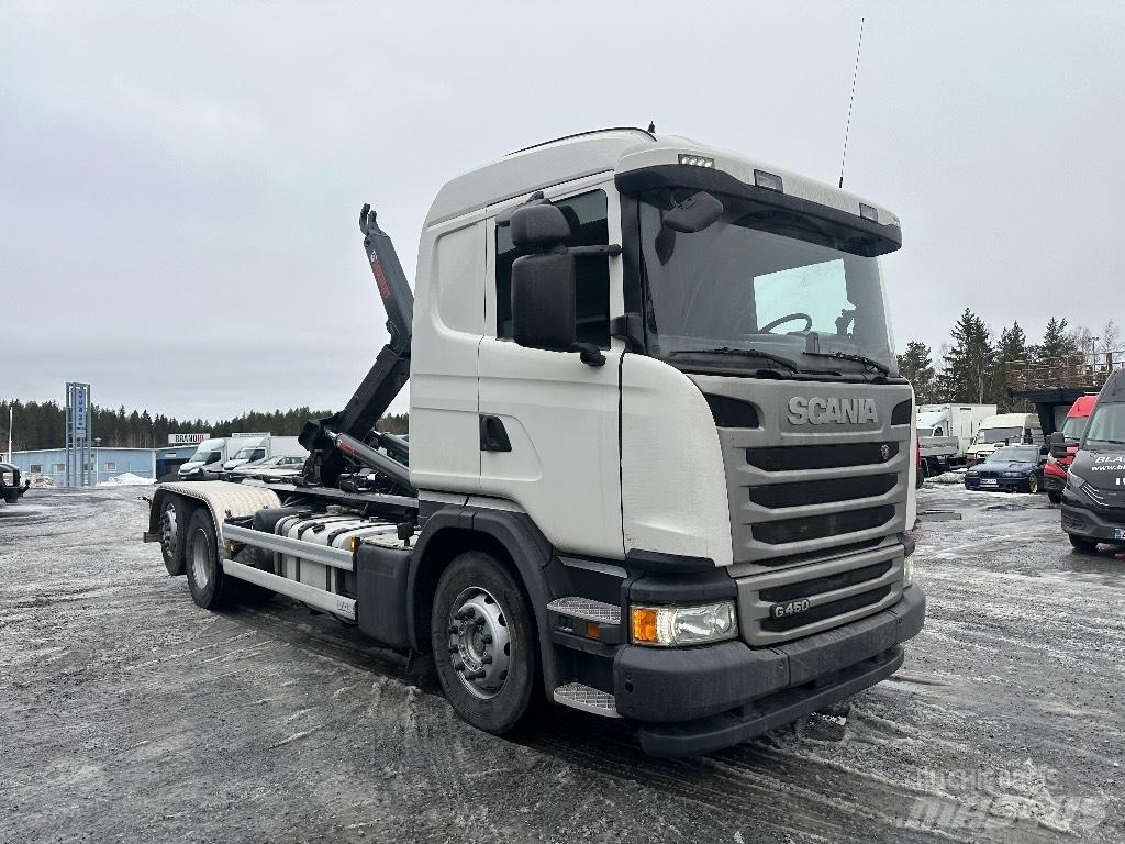 Scania G450 6x2*4 Rol kiper kamioni s kukama za dizanje