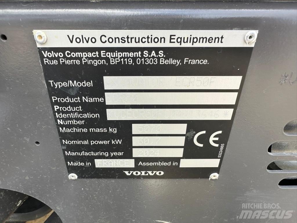 Volvo ECR50 F Mini bageri <7t