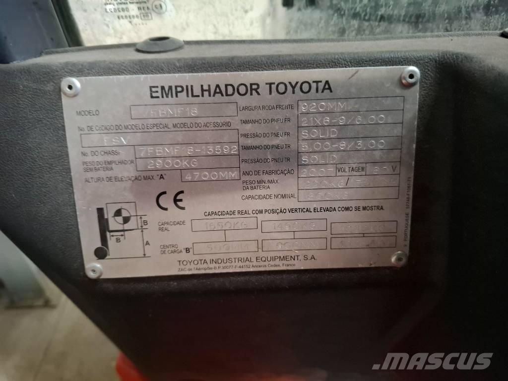 Toyota 75BMF18 Električni viličari
