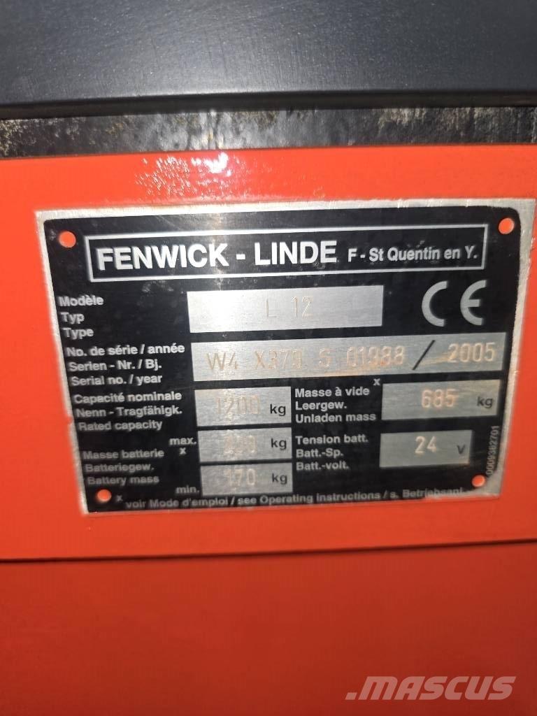 Linde L 12 Samopogonski ručni viličari