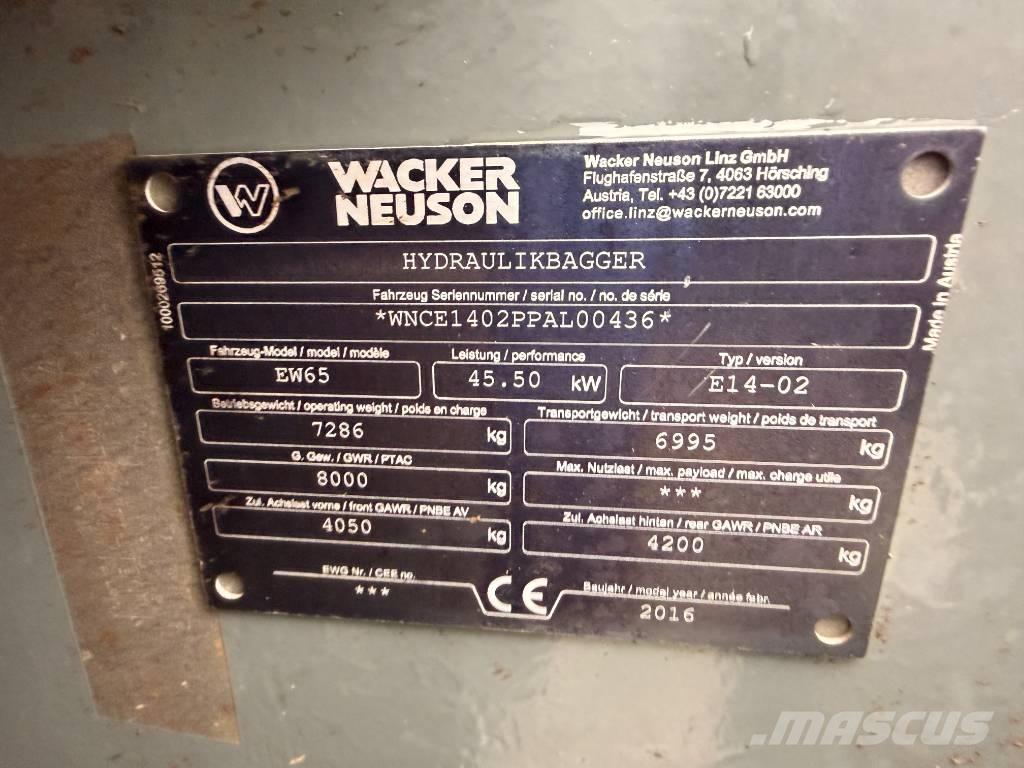 Wacker Neuson EW65 Bageri na kotačima