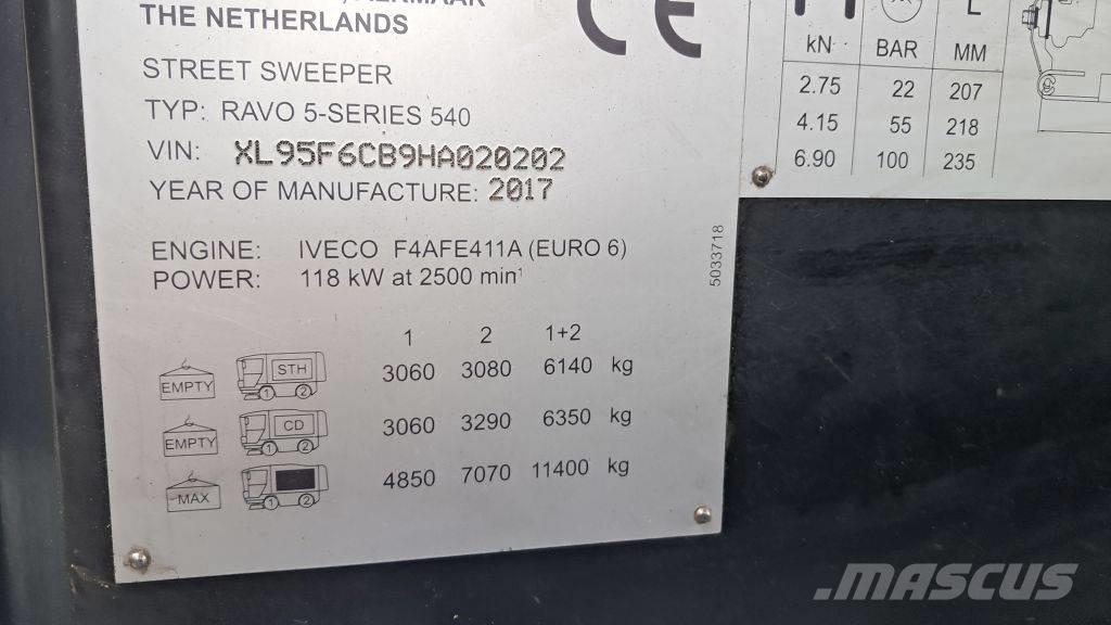 Ravo 540 CD Strojevi za metenje