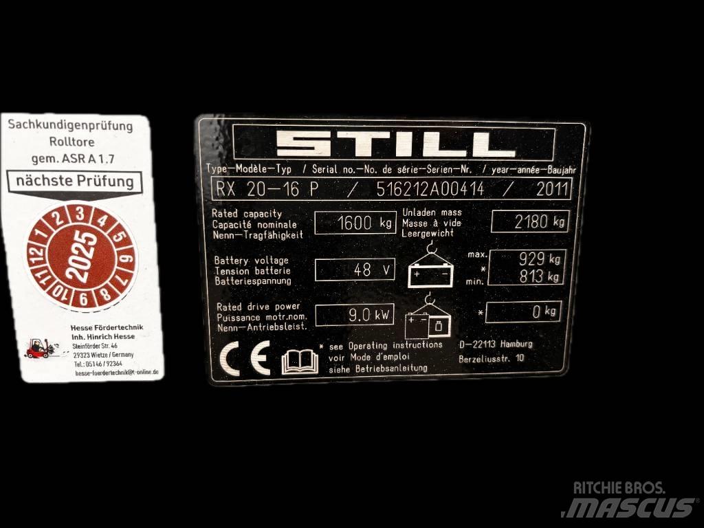 Still RX20-16P Električni viličari