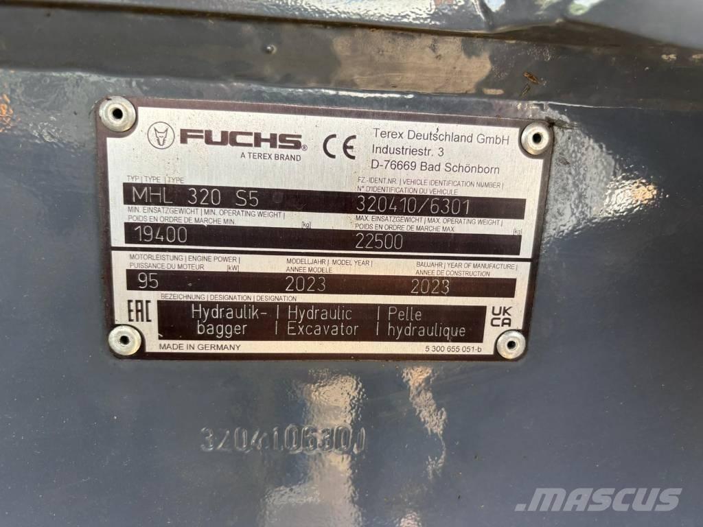 Fuchs MHL320MOD+ Bageri za manipuliranje materijalom / otpadom