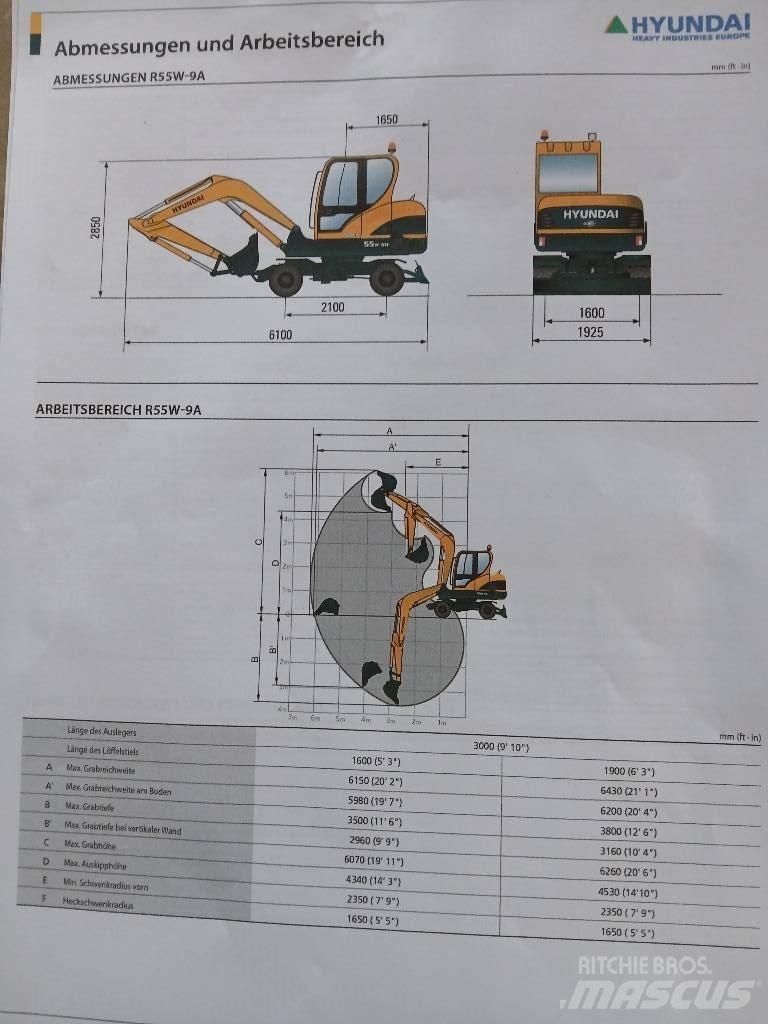 Hyundai 55W-9 Bageri na kotačima