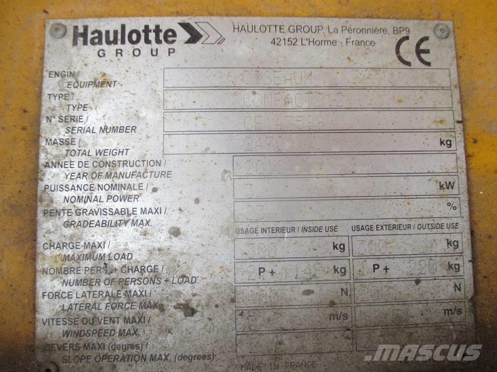 Haulotte Compact 12 Škaraste platforme