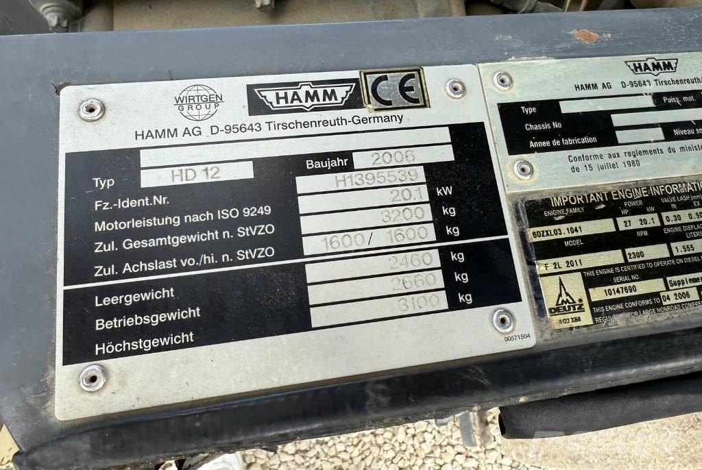 Hamm HD 12 Valjci sa dvojnim bubnjem