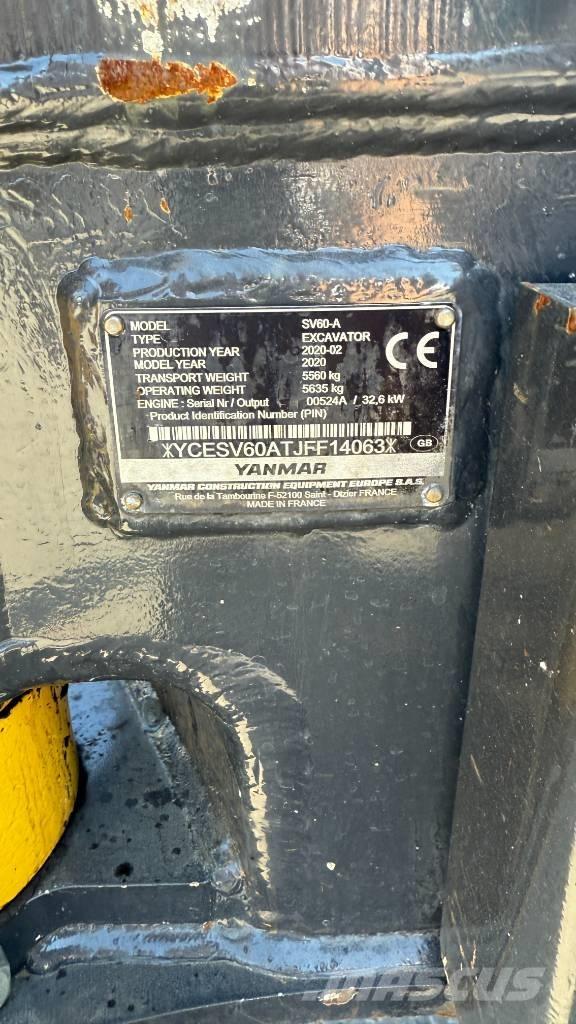 Yanmar SV 60 Mini bageri <7t