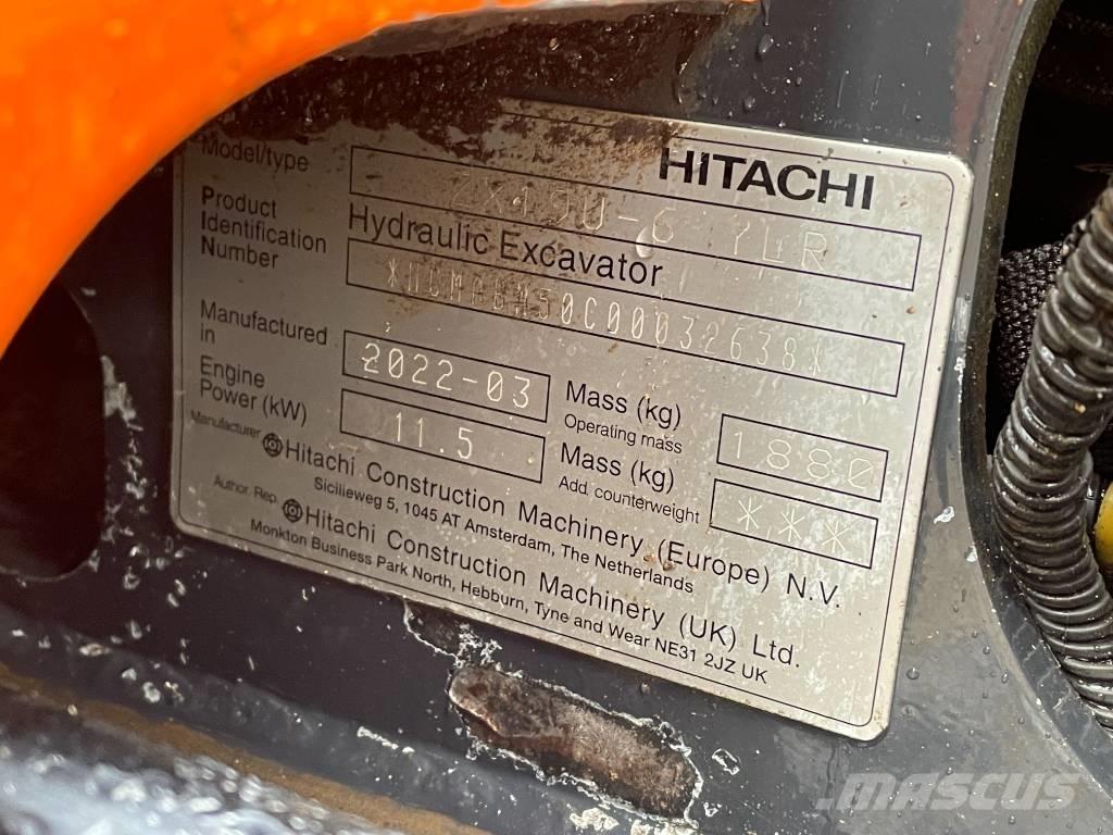 Hitachi ZX 19 U-6 Mini bageri <7t
