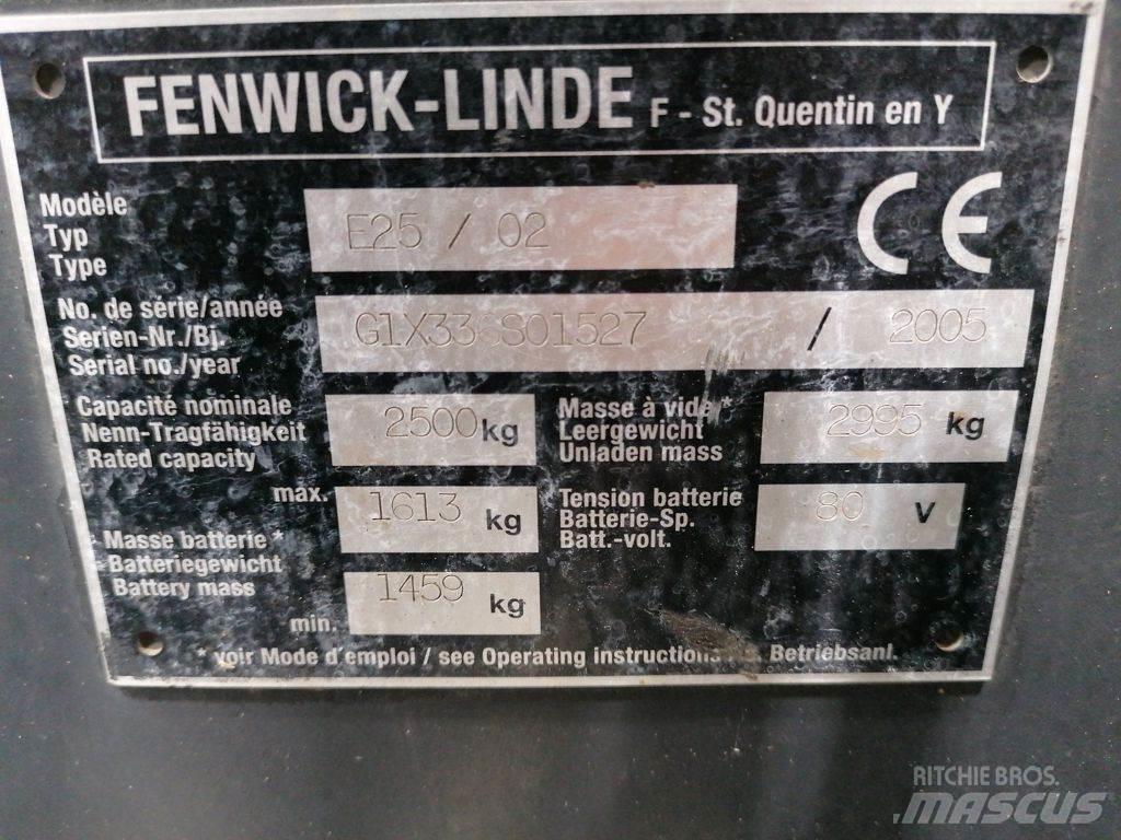 Linde E25/02 Električni viličari