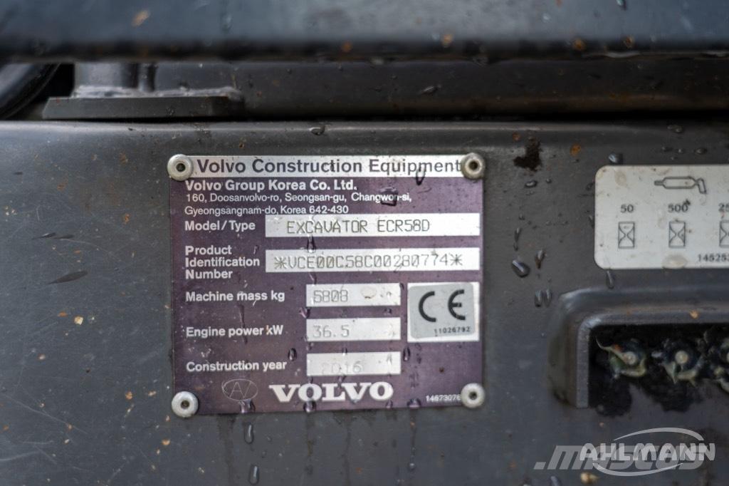 Volvo ERC58D Mini bageri <7t