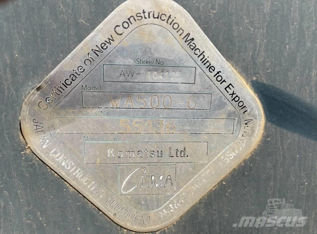 Komatsu WA 500-6 Utovarivači na kotačima
