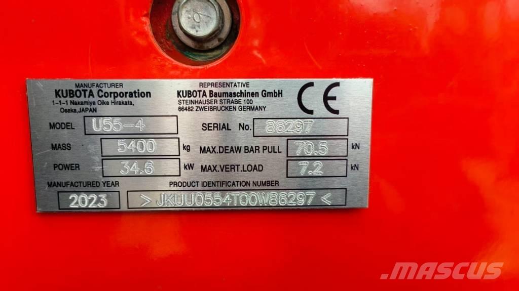 Kubota U 55-4 Mini bageri <7t