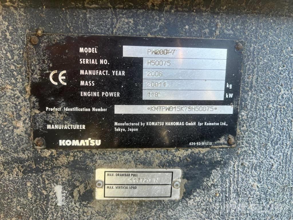 Komatsu PW 200-7 Bageri na kotačima