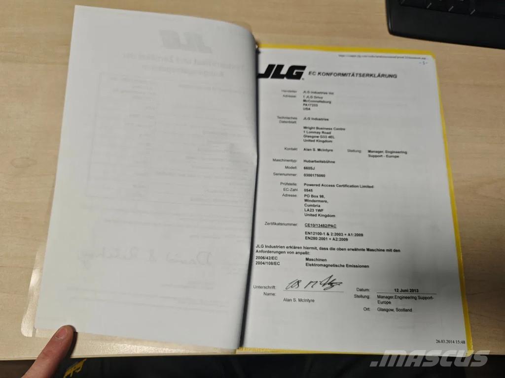 JLG 660 SJ Teleskopske podizne platforme