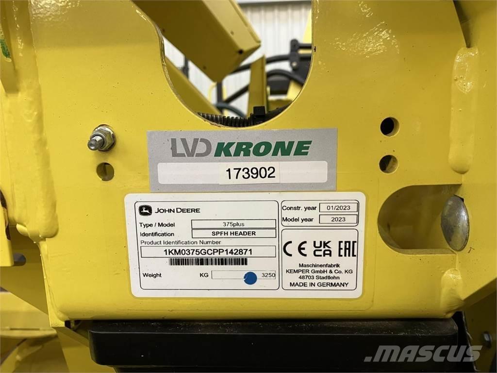 Kemper 375Plus Dodatna oprema za kombajne