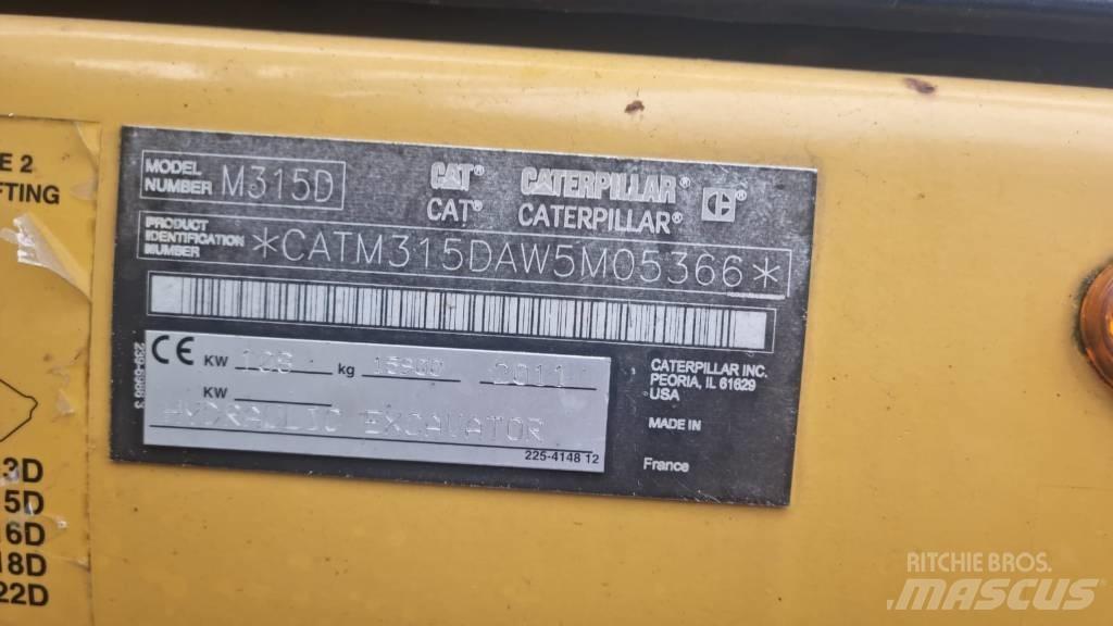CAT M 315 D Bageri na kotačima