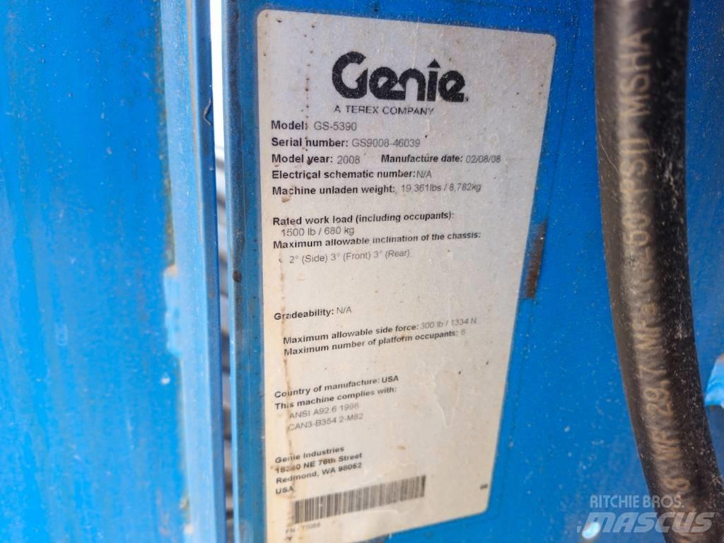 Genie GS-5390 Škaraste platforme