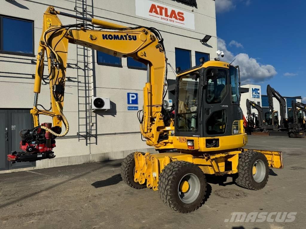 Komatsu PW 98 MR-6 Bageri na kotačima