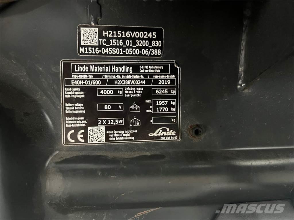 Linde E40H-01/600 Električni viličari