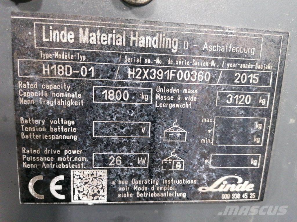 Linde H18D-01 Plinski viličari
