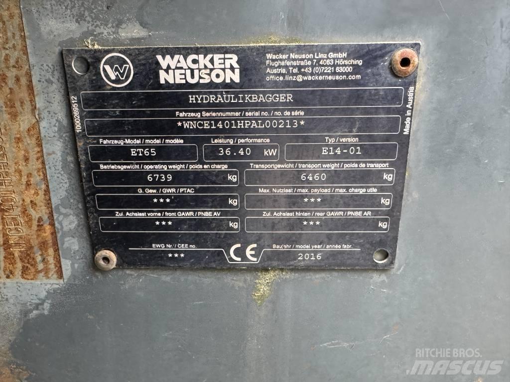 Wacker Neuson ET65 Bageri gusjeničari