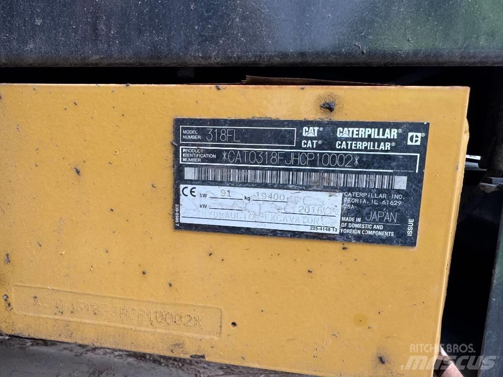 CAT 318 FL Bageri gusjeničari