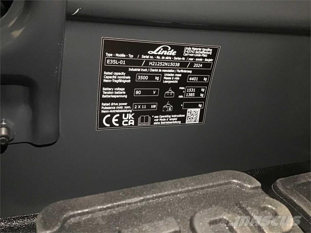 Linde E35L Električni viličari