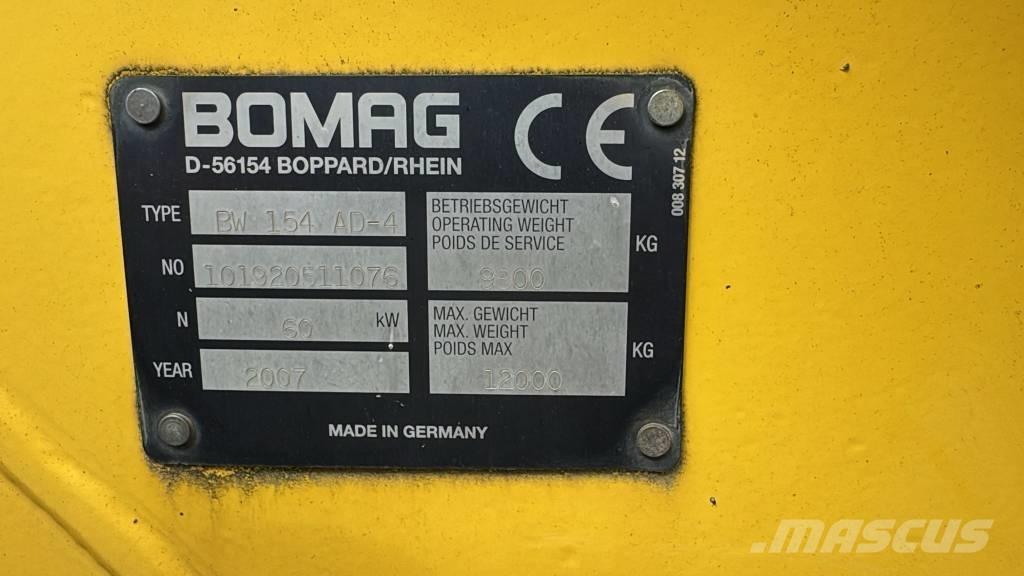 Bomag BW 154 AD-4 Valjci sa dvojnim bubnjem