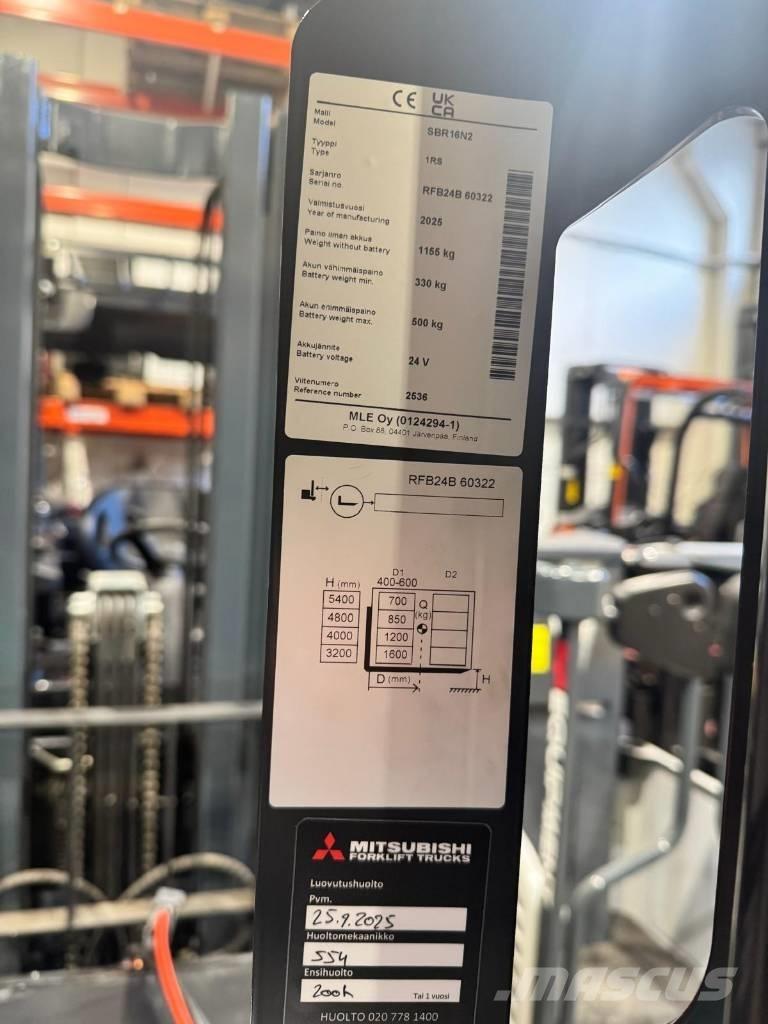 Mitsubishi SBR16N2 Samopogonski ručni viličari