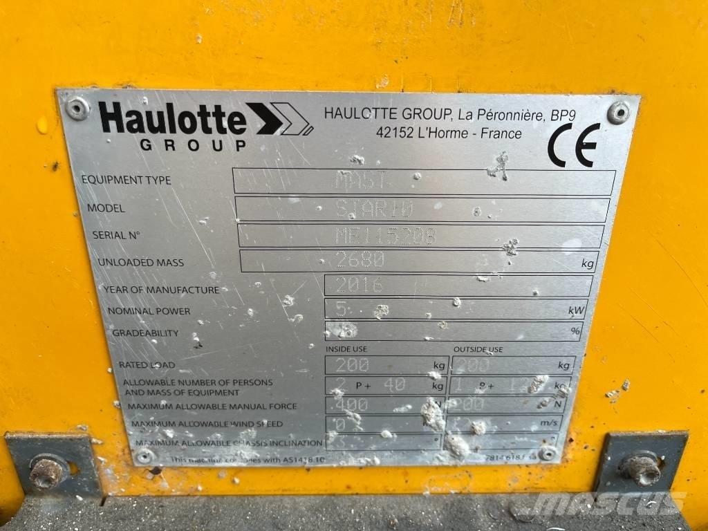 Haulotte Star 10 Vertikalne radne podizne platforme