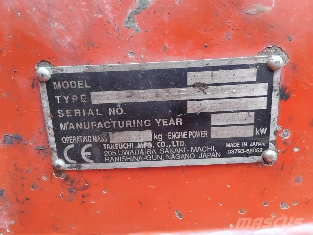 Takeuchi TB290 Mini bageri <7t