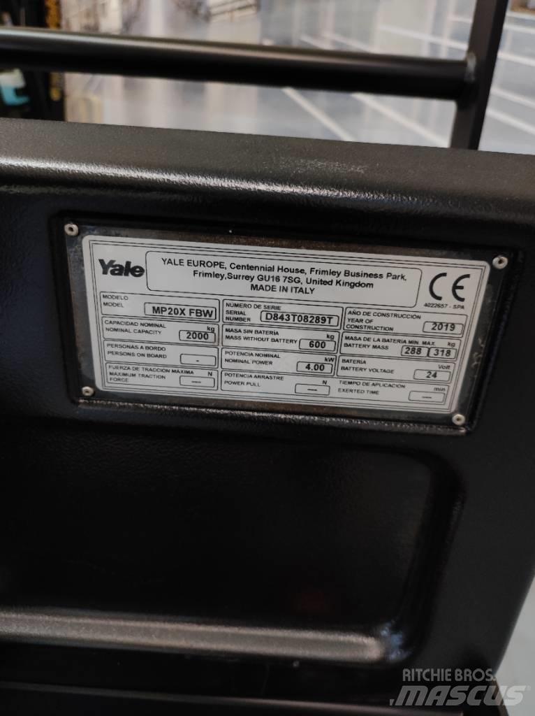 Yale MP20X Nisko podizni električni viličar sa platformu