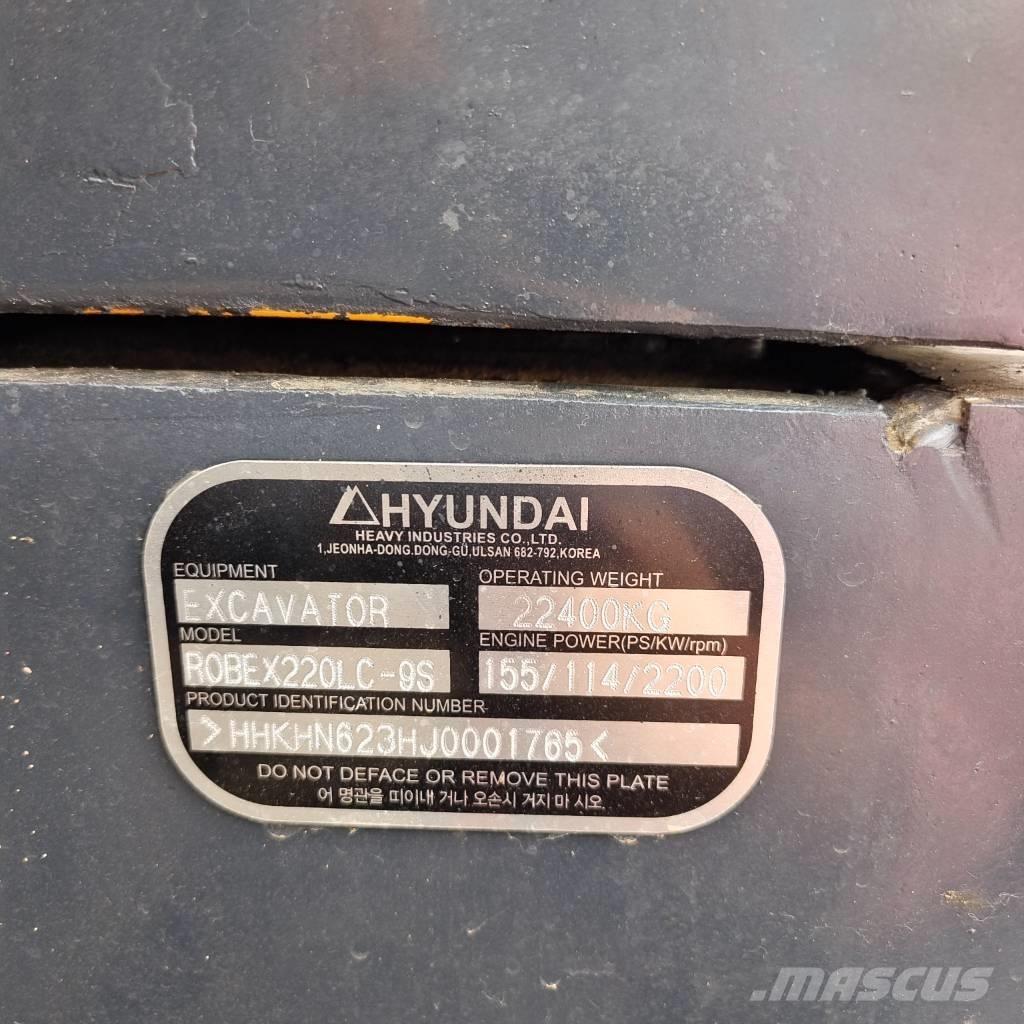 Hyundai RX220LC-9S Bageri gusjeničari