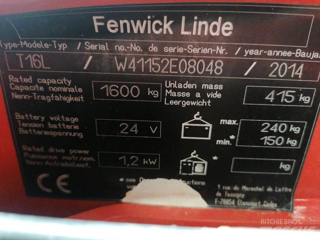 Linde T16L Nisko podizni električni viličar