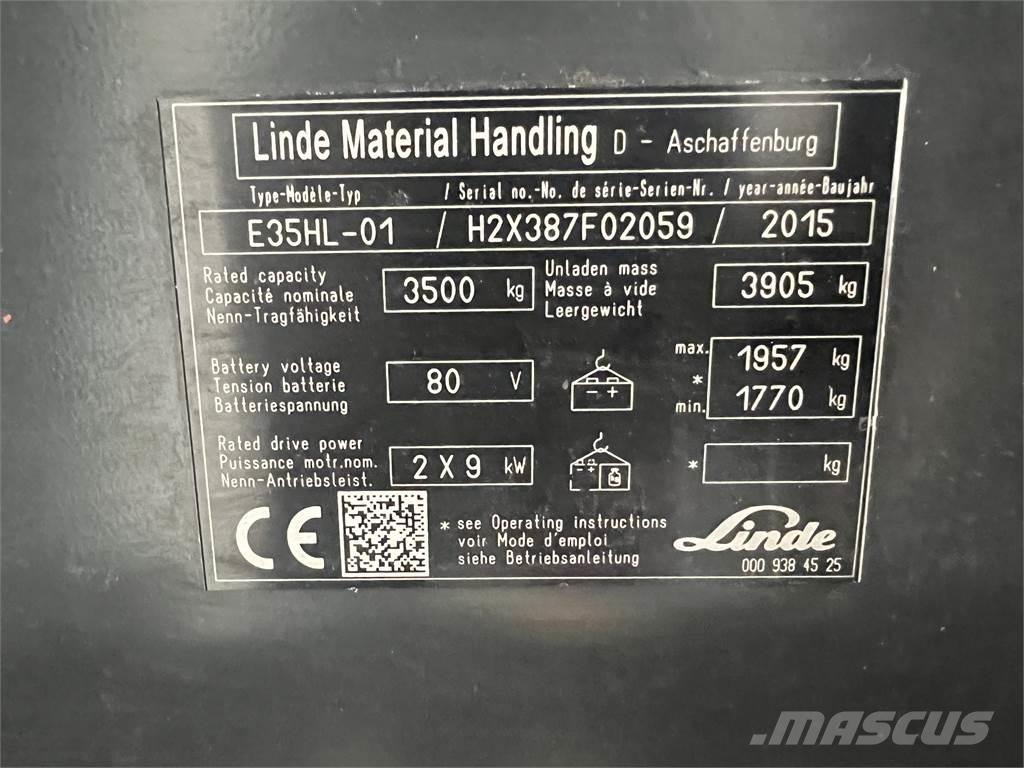 Linde E35HL-01 Električni viličari