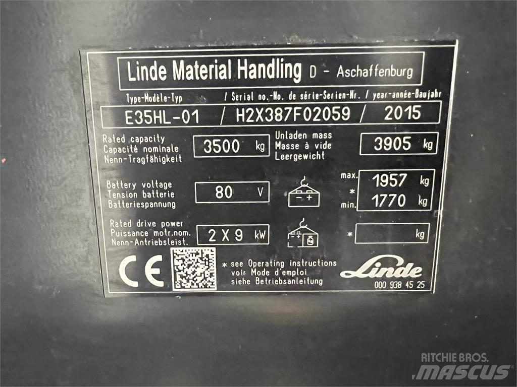 Linde E35HL-01 Električni viličari