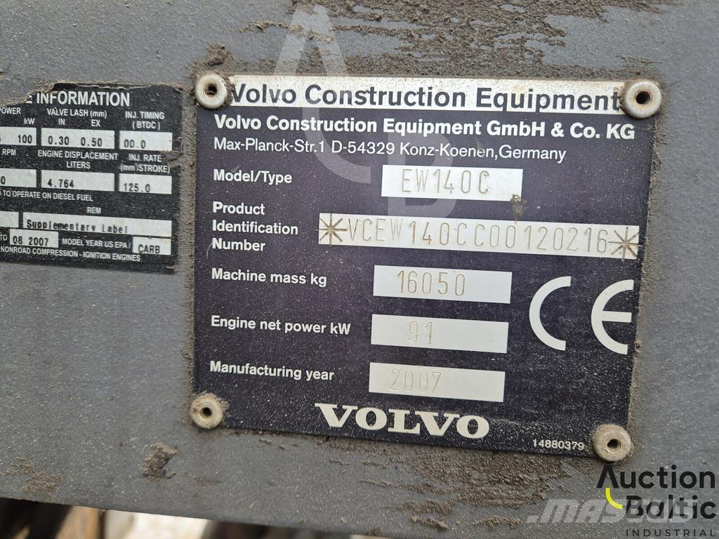 Volvo EW 140 C Bageri na kotačima
