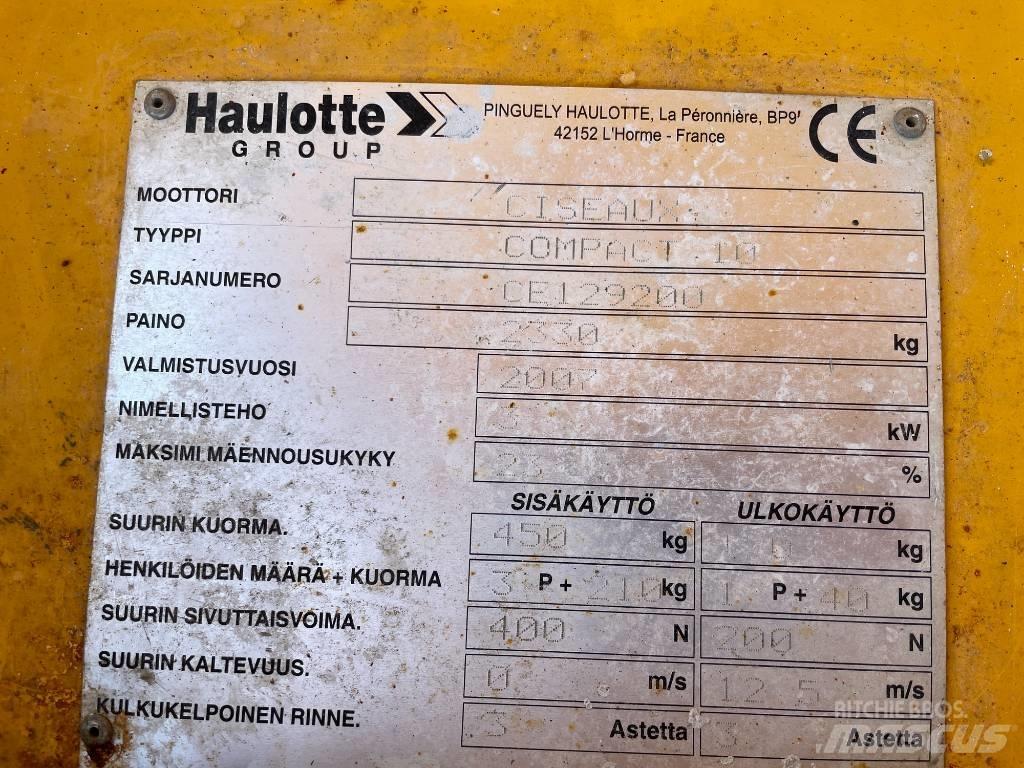 Haulotte Compact 10 Škaraste platforme