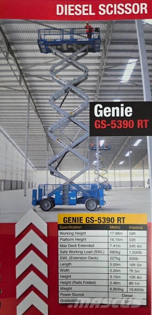 Genie GS 5390 RT Škaraste platforme
