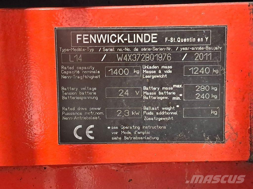 Linde L14 Ručni električni viličar