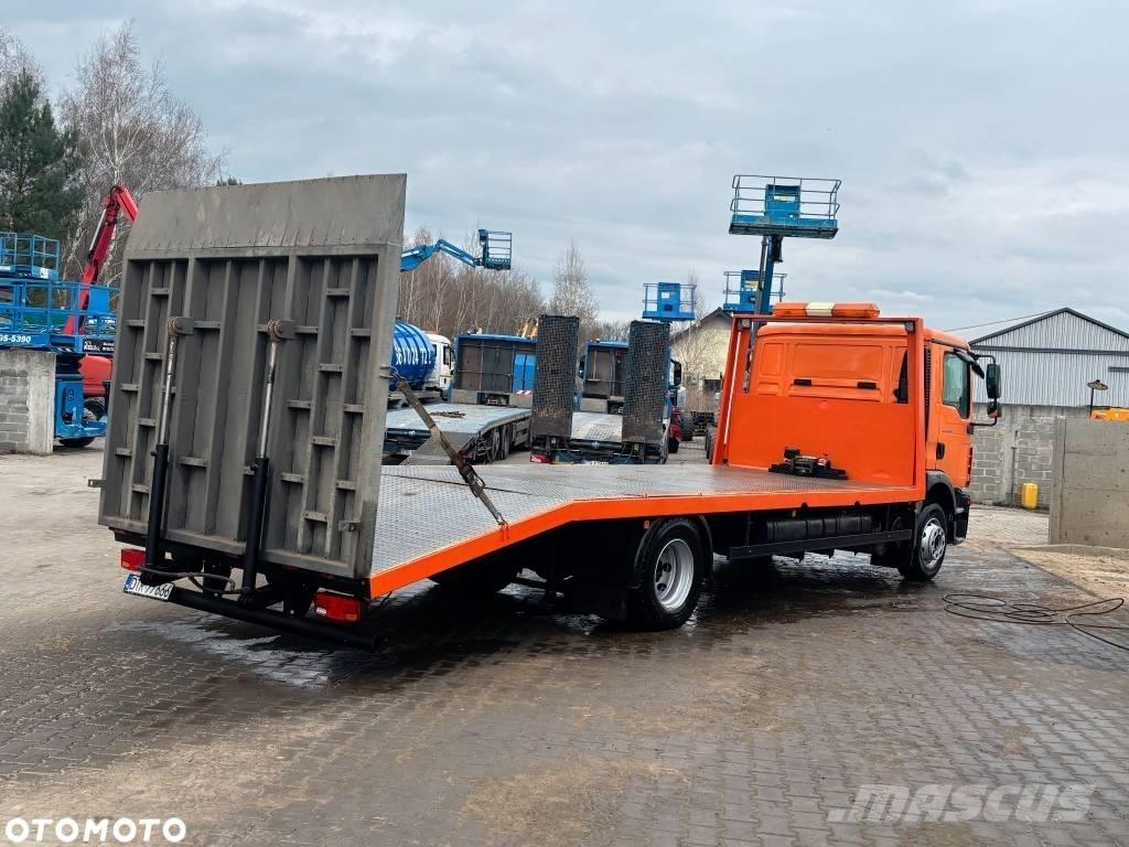 MAN TGM 15.290 Kamioni s ravnim pločom / vitlom