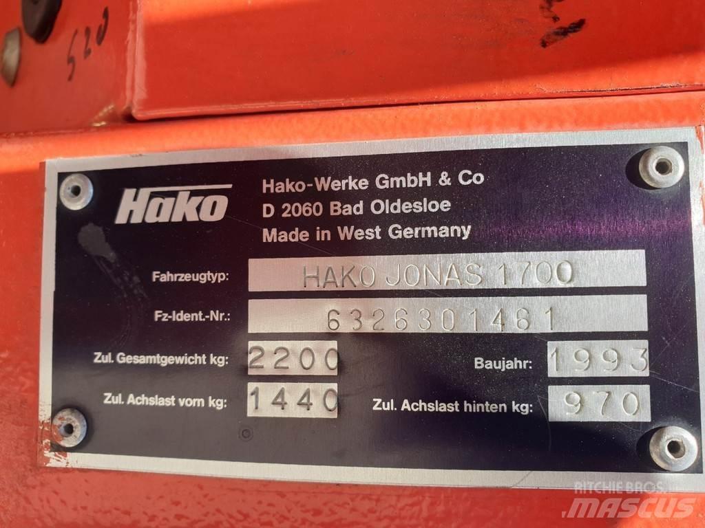 Hako Jonas 1700 Strojevi za metenje