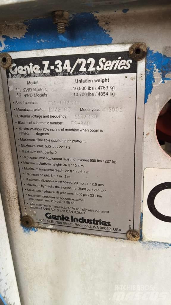 Genie Z 34/22 IC Zglobne podizne platforme