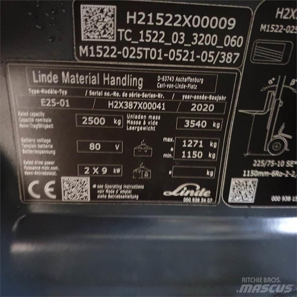 Linde E25 Električni viličari