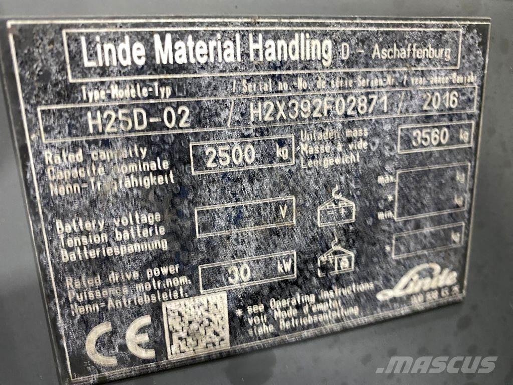 Linde H25D-02 Dizelski viličari