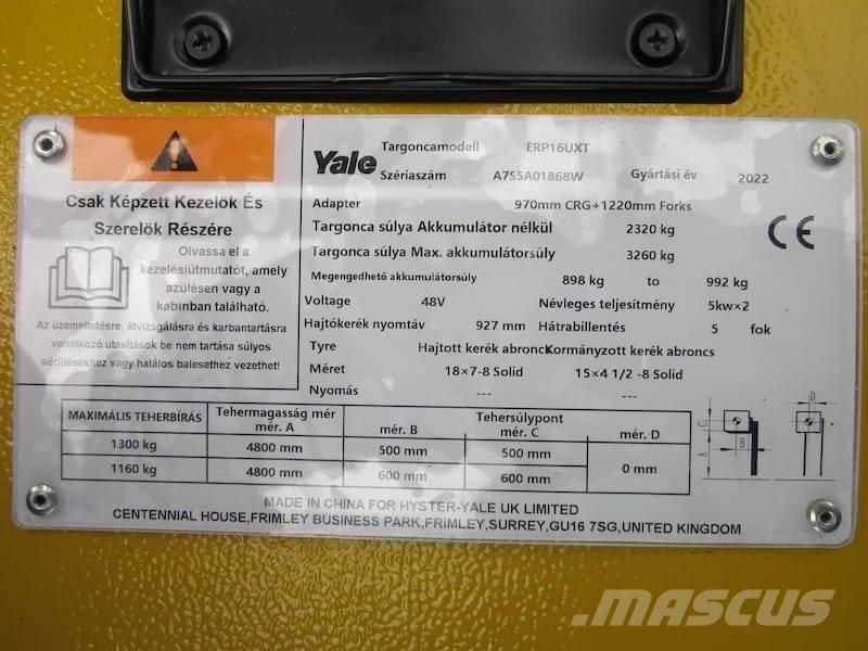 Yale ERP 16 UXT Električni viličari