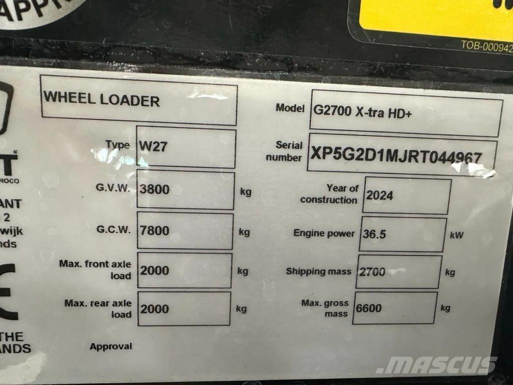 GiANT G2700HD+ Mini utovarivači