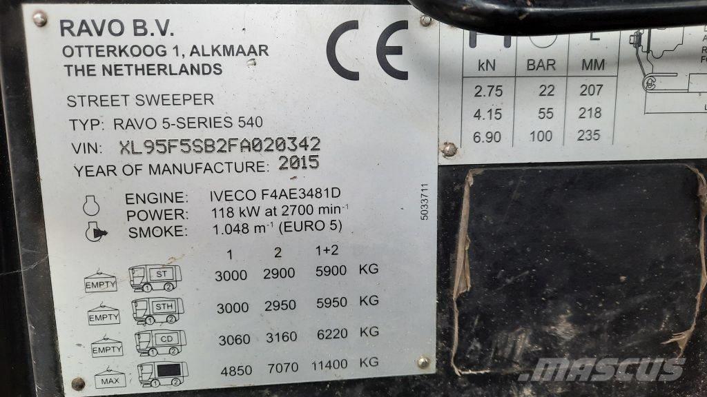 Ravo 540ST Strojevi za metenje